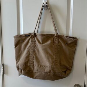 Lands’ End Tan Canvas Tote
